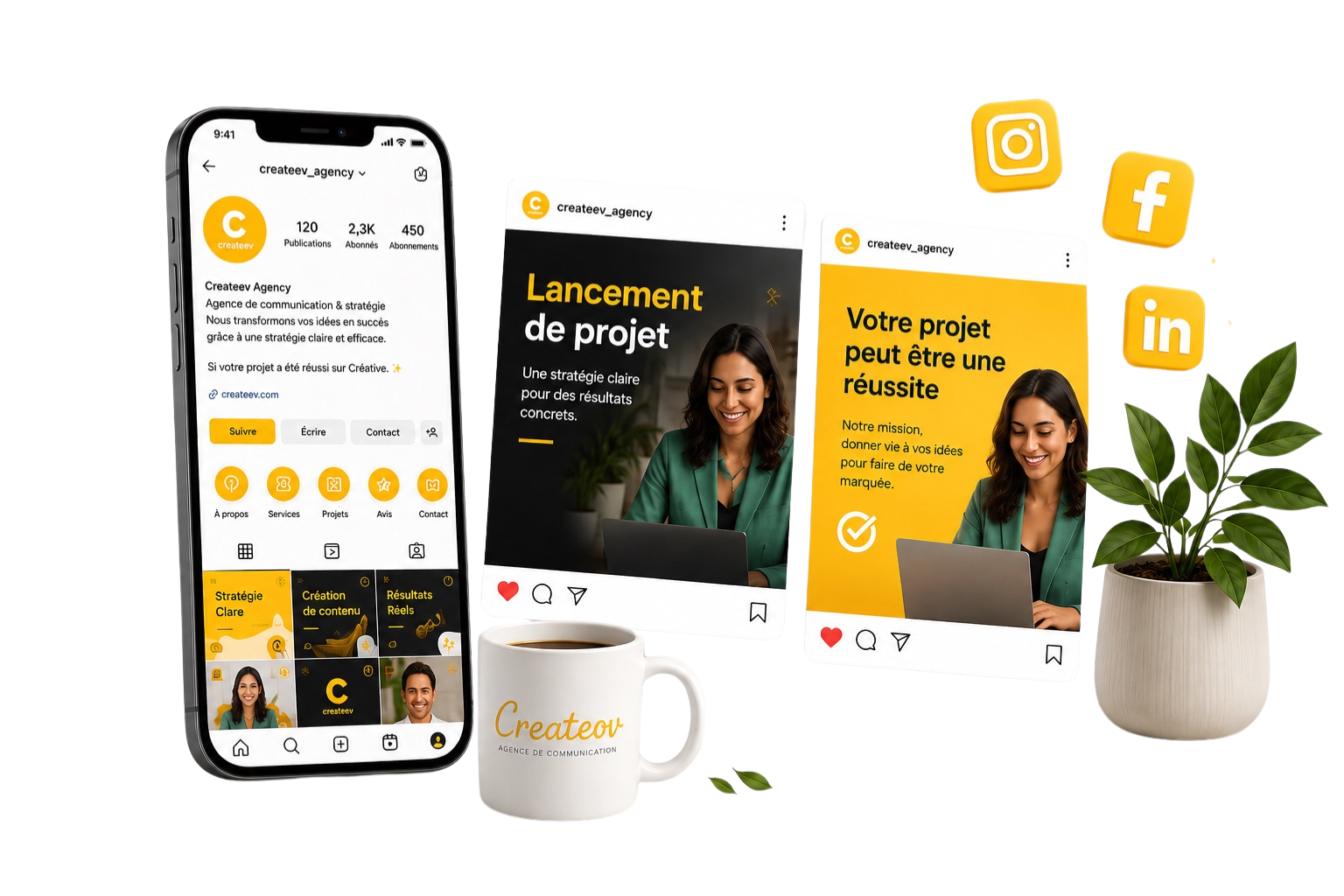 Marketing Digital — réalisation Createev